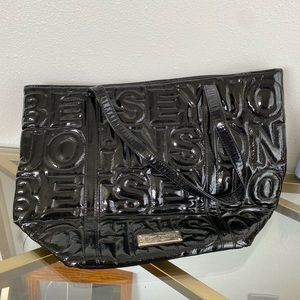 2 for $40 Betsey Johnson quilted black patent tote